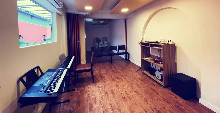 Sala de aula de música S2 - Estúdio Camila Senne